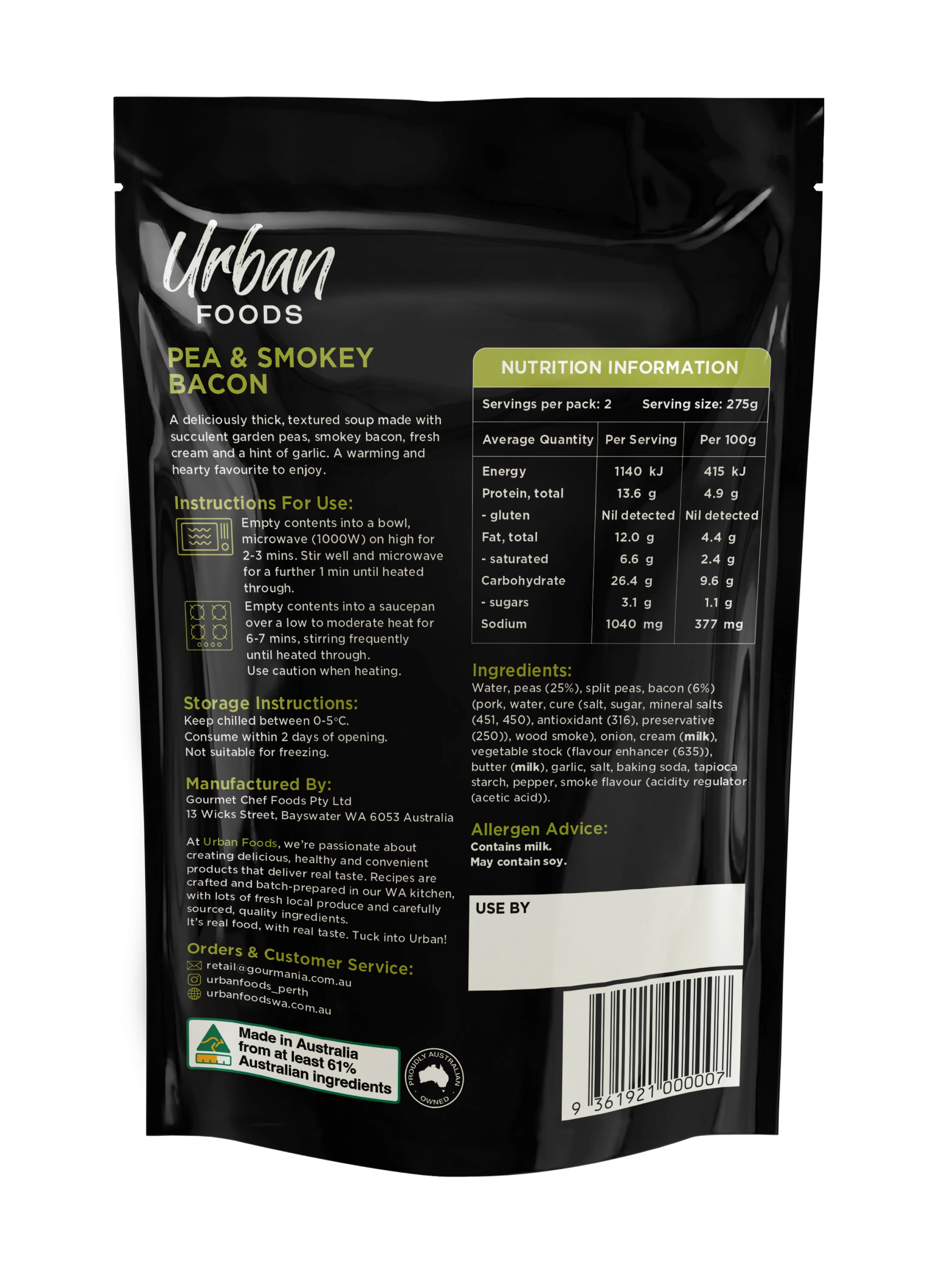 Pea & Smokey Bacon
