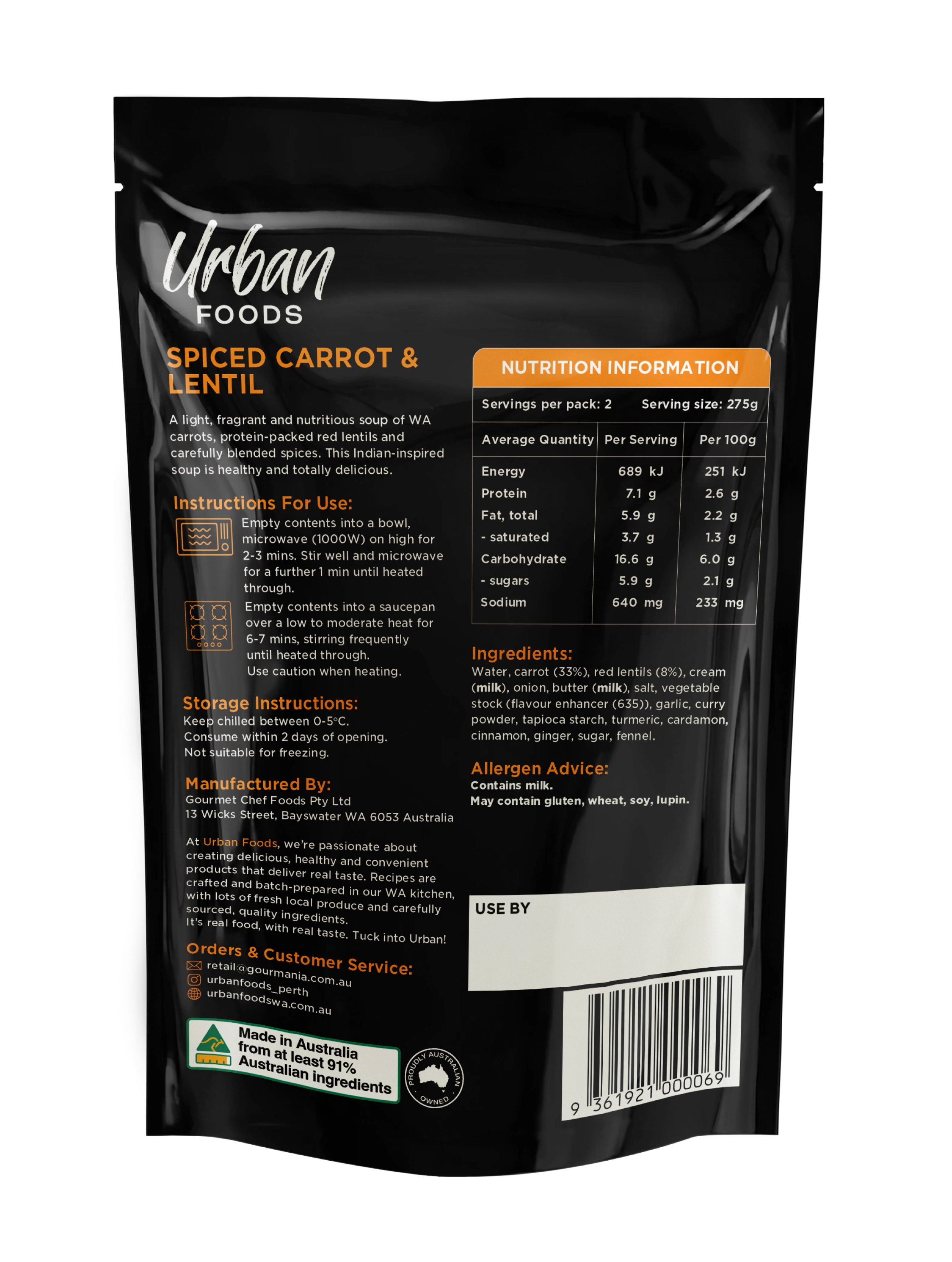 Spiced Carrot & Lentil